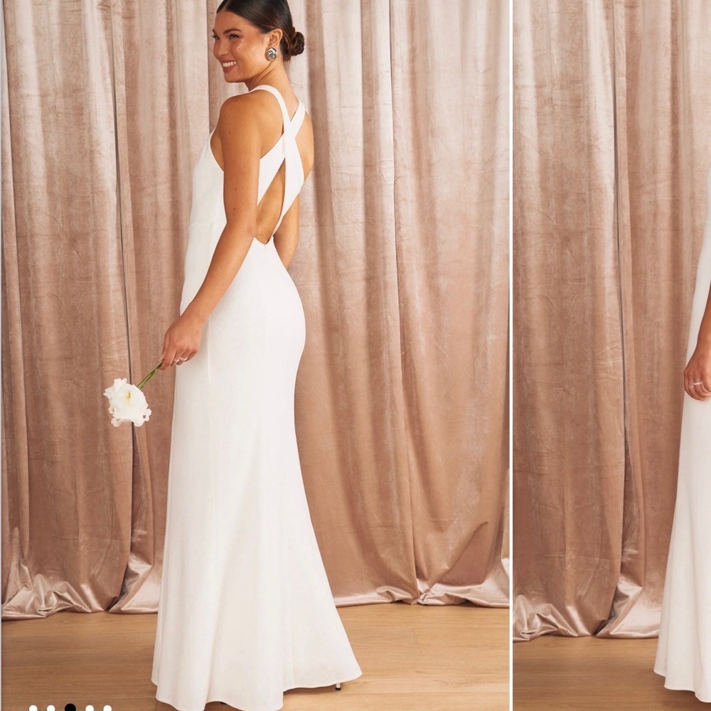 Show Me Your MuMu White Maxi Dress